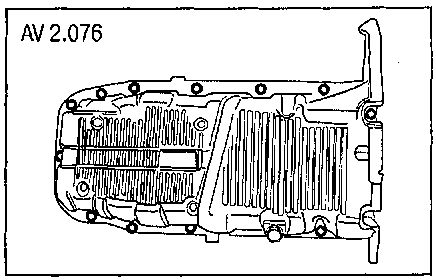 12. Снимите маслоприемник.